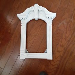 Beautiful Roman White Frame..Approximately 20 X 15 Inches