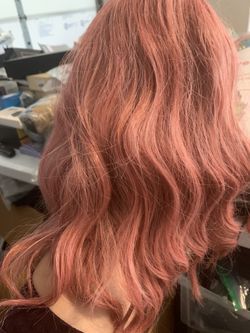 Wigs Tailor For Gorgeous You old pink Synthetic Fiber Wig Halloween / Cosplay