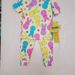 NWT. PEEPS Toddler Pajama Set