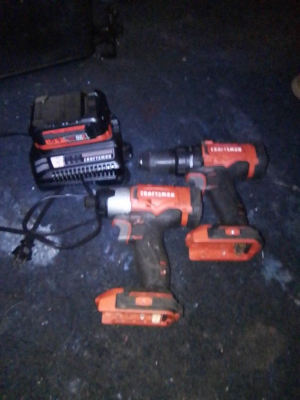 Cradtsman 20v Drill And Impact 