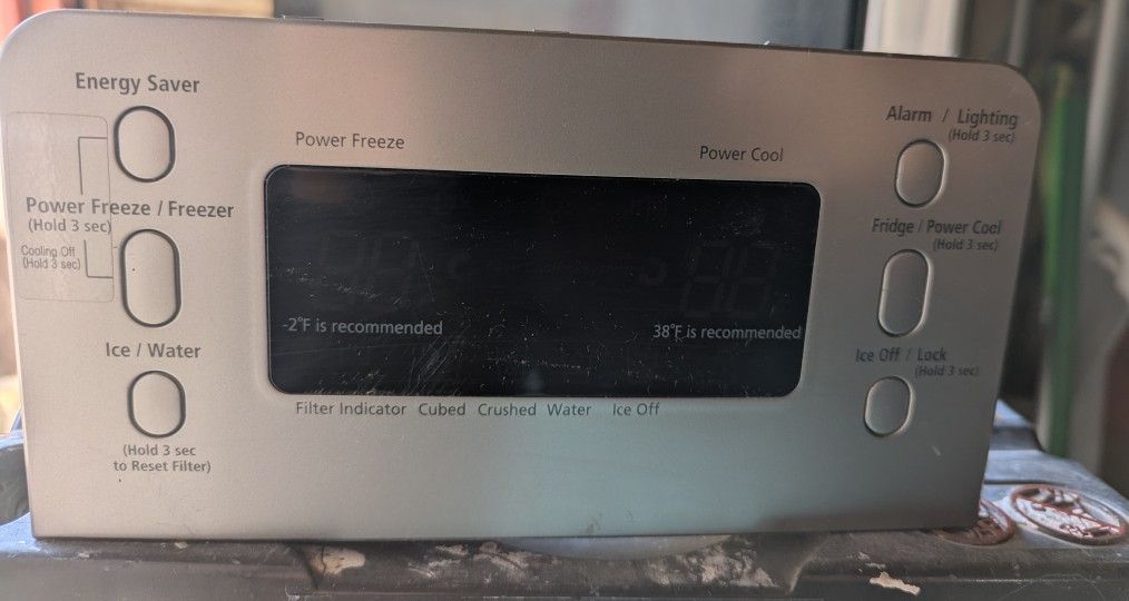 Samsung Refrigerator OEM Parts Main Control Panel