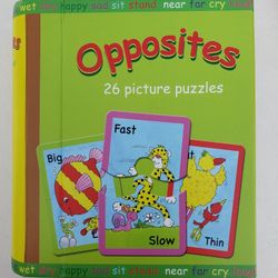OPPOSITES 26 PUZZLE CARDS LIKE NEW