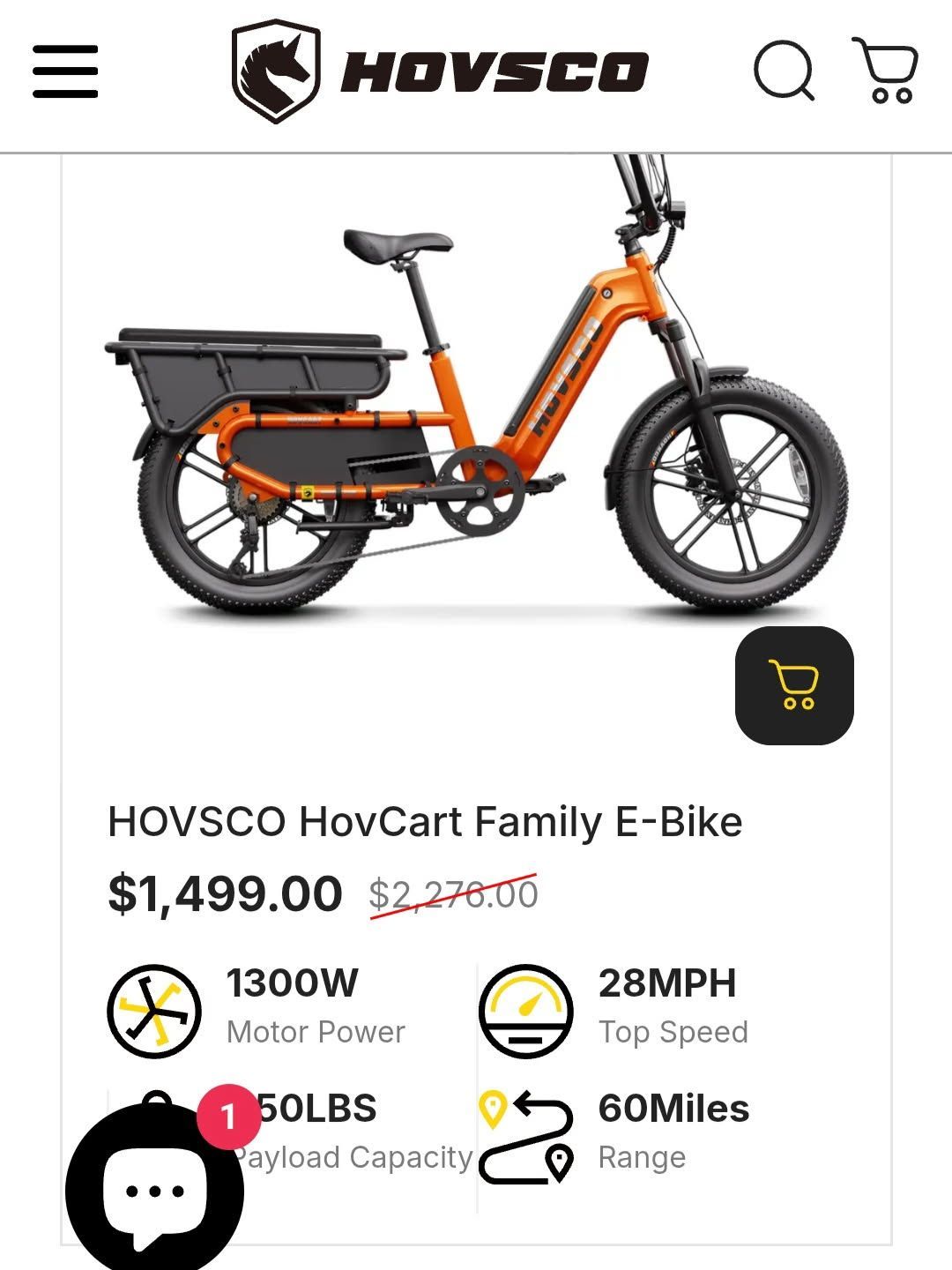 HOVSCO Hovcart Family E-Bike