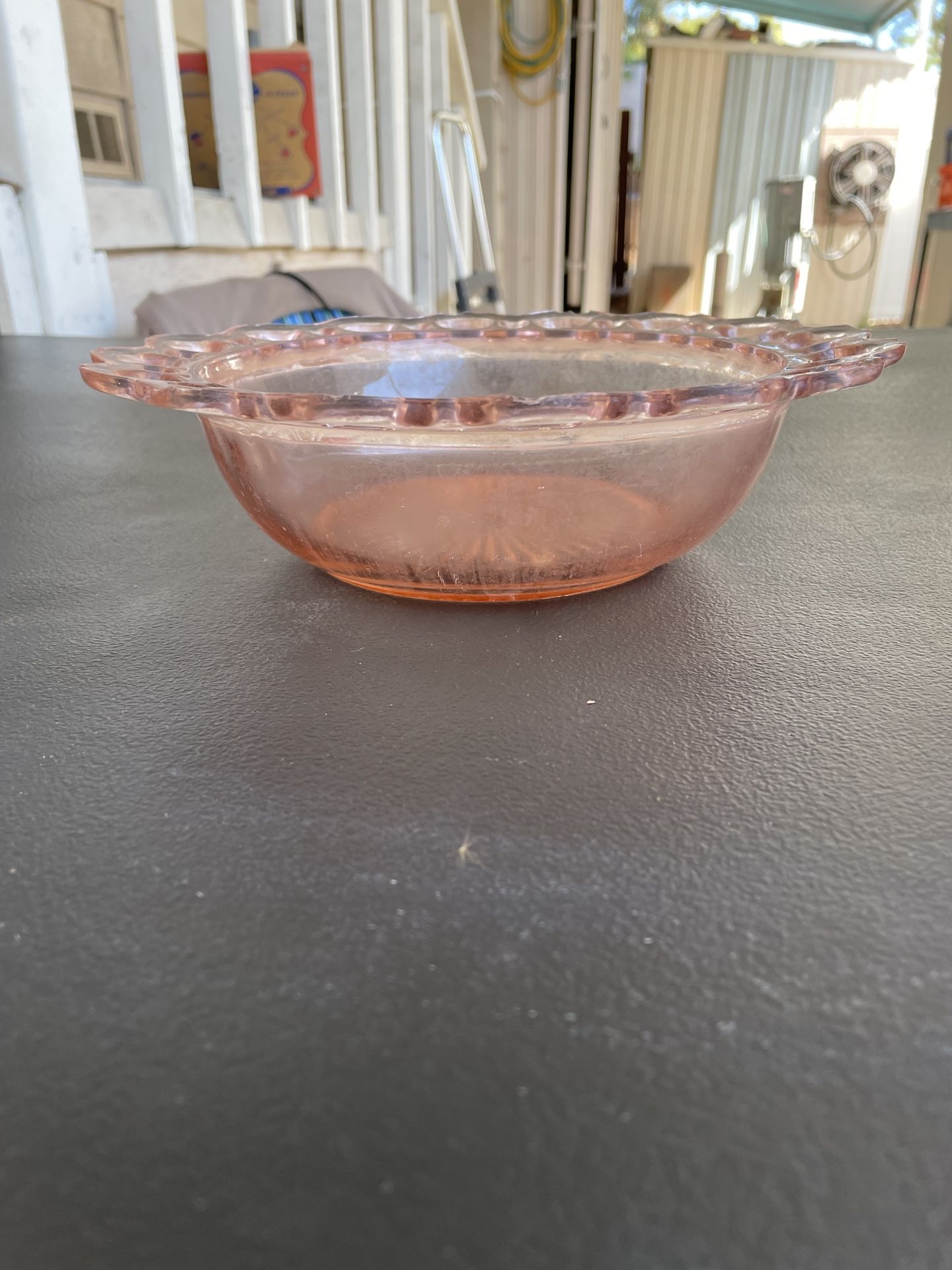 Pink Glass Bowl