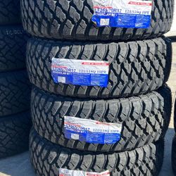 265/70/17 LT Mud Terrain Atlander Roverclaw Set of New Tires Installed and Balanced Llantas nuevas Instaladas y balanceadas