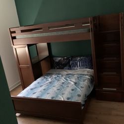 Bunk Bed Desk & Draws