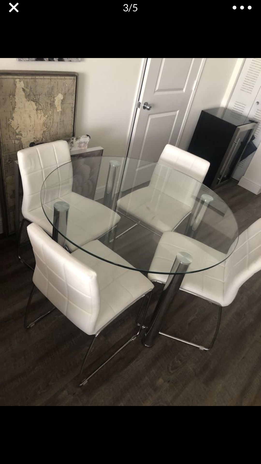 Dining table and chairs