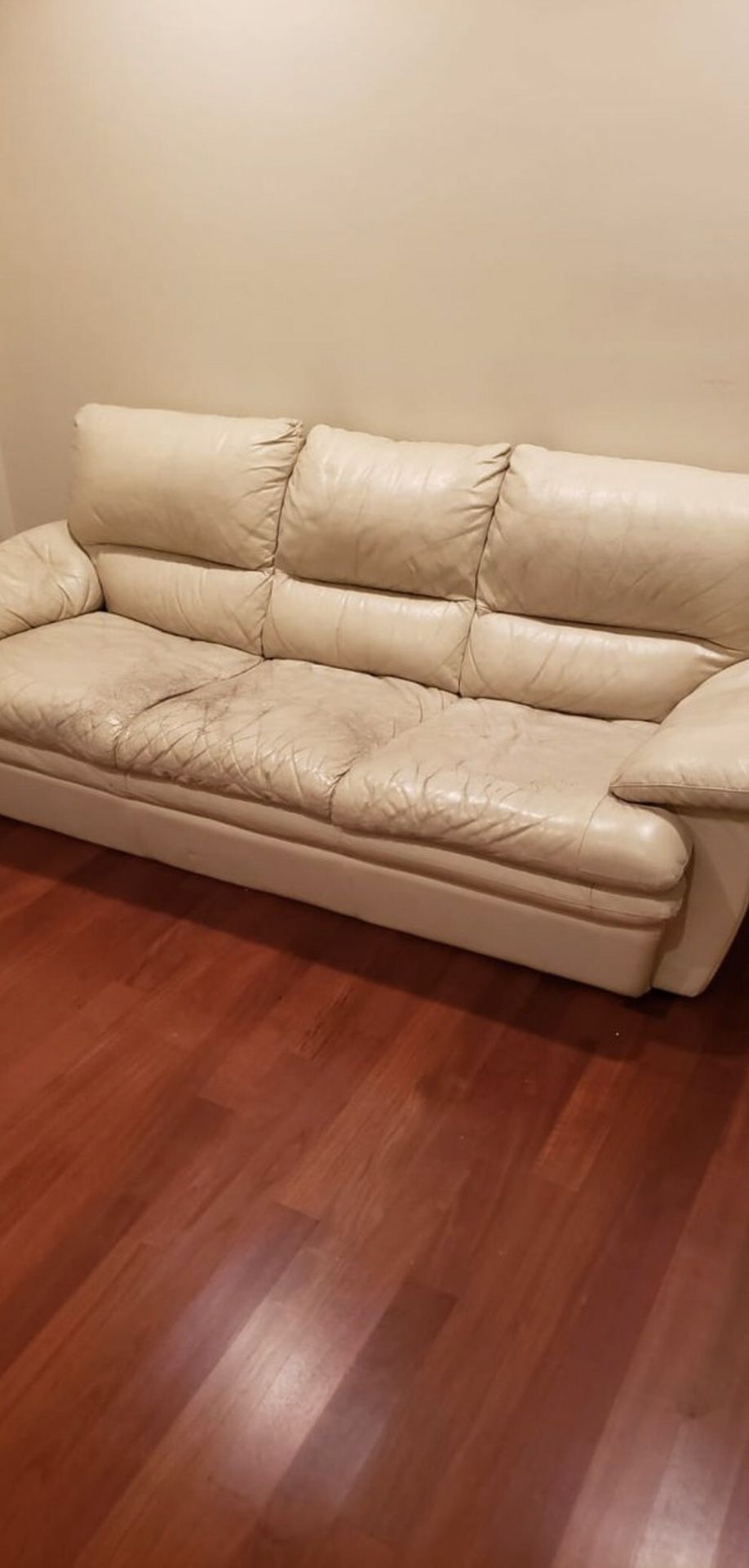 White Leather Couch