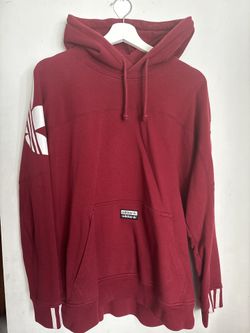 Adidas Originals Red Pullover Hoodie – Large Back Logo