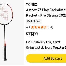 Yonex Astrox 77 Play Badminton Racket - Pre Strung 