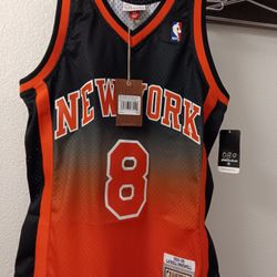 NEW YORK KNICKS basketball jersey hardwood classic mitchell and nest