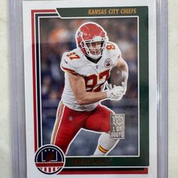 Mint TRAVIS KELCE-2021 CHRONICLES STARS & STRIPES FOOTBALL CARD-KANSAS CITY CHIEFS