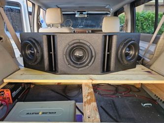 Skar Audio Triple 8" Box w/ 3 CT Sounds Meso 8" DVC 4-Ohm Subwoofers