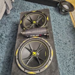 Two 12-in Kicker Comps In A Sealed Box Comes With Power Cap