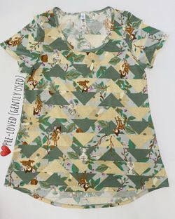 Pre Loved (Gently Used) Disney LulaRoe Bambi and Thumper Womens Small Top