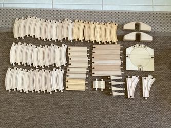 WOODEN TRAIN TRACKS and ACCESSORIES
