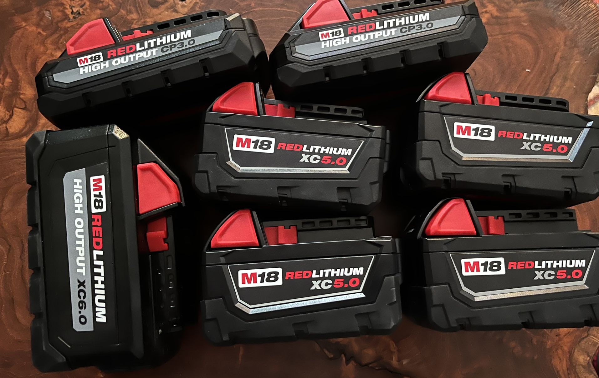 7 NEW Milwaukee Batteries