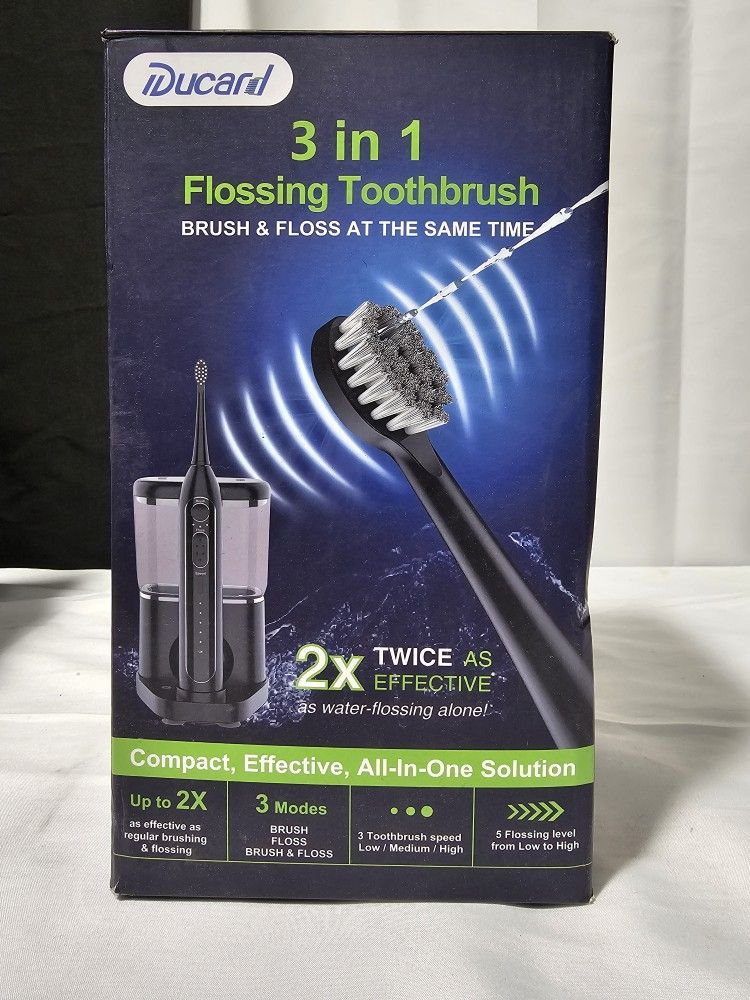 Electric Toothbrush with Water Flosser 3 in 1