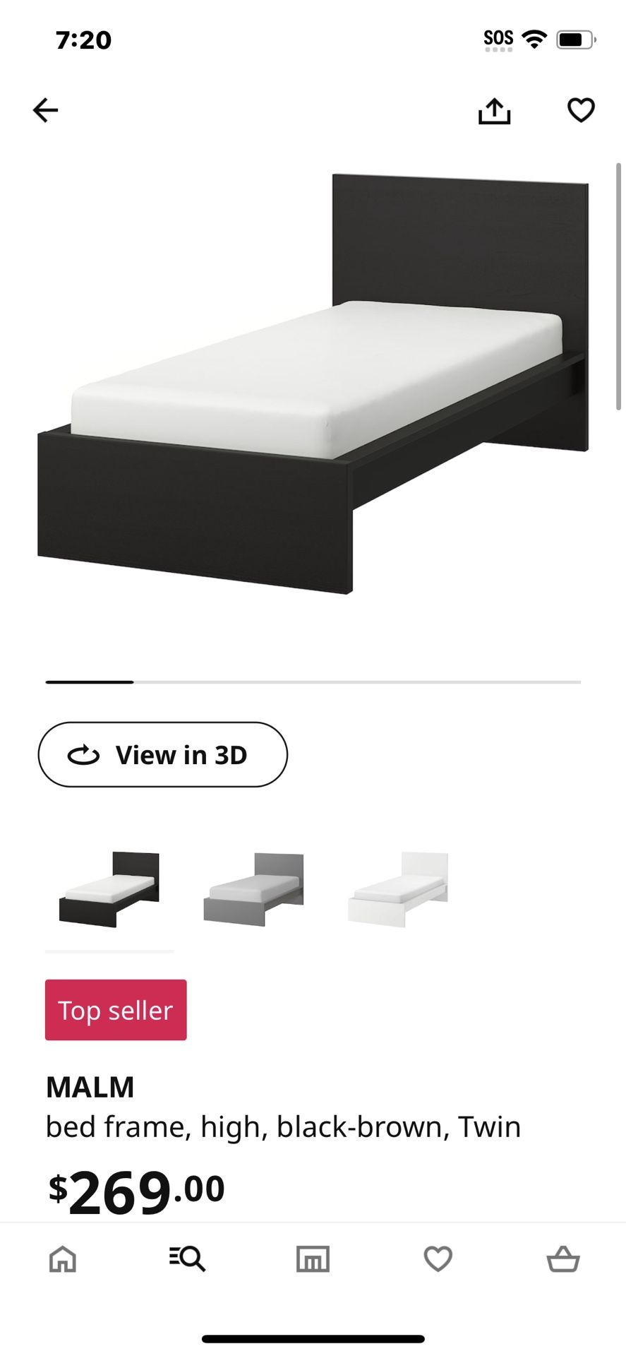 IKEA TWIN BED FRAMEMalm for Sale in Las Vegas, NV OfferUp