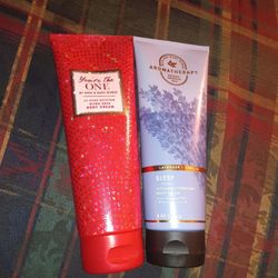 Bath And Body Works 8oz Body Lotions Aromatherapy Sleep Lavender Vanilla And You're The One 