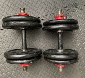 Pair of 43 lbs Dumbbells, Total 86 lbs