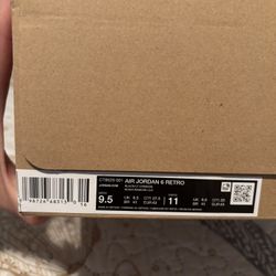Jordan 6 Size 9 1/2 Infrared