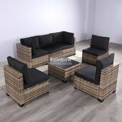 7pc Outdoor Sectional Patio Furniture Set