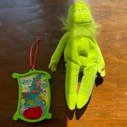 Grinch Plush & Puzzle Ornament