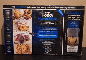 Ninja Foodi NeverStick Premium 5-Piece Bakeware Set, Aluminum, Oven Safe