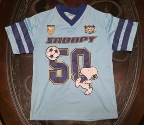 PEANUTS SNOOPY JERSEY SOCCER YOUTH MEDIUM NEW