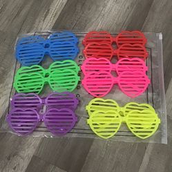 Multi Colors Heart SunGlasses 