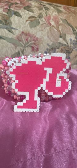 Handmade Pink Kandi Rave Cuff Bracelet – EDC/Festival