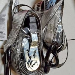 Heavy-duty Ratchet Tie Down Straps 1,000 Lbs Capacity