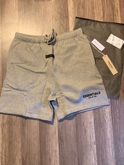 essential brand shorts dark oat