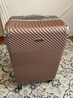 QIPAI Hard Shell Rolling Suitcase large