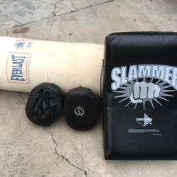 Kick Pad, Boxing Mitts and Punching Bag
