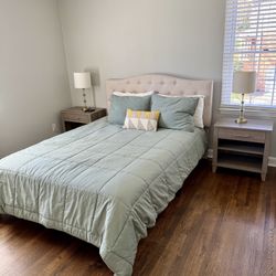 Fabric Headboard Bed frame