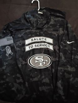 San Francisco 49ers 2026 Salute to Service hoodie size XL