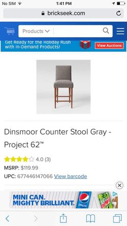 new in box set of 2 counter stool already assembled