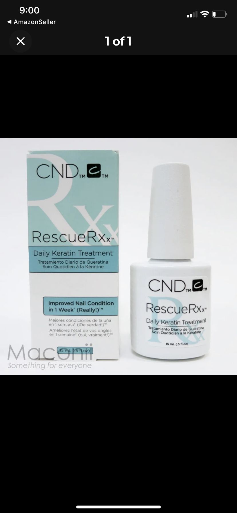 CND RescueRXx Daily Keratin Treatment - 0.5oz