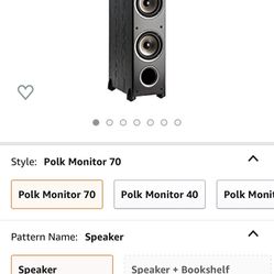 Polk Audio 5.1 Home theater Surround Sound  Speakers And Receiver 