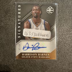 Harrison Barnes Signatures /99 Panini Limited GOLDEN STATE