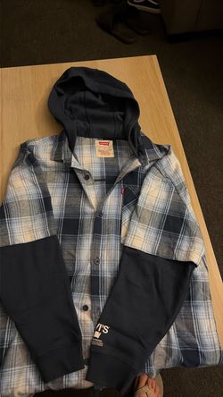 Levi's Flannel Hooded Shirt Jacket