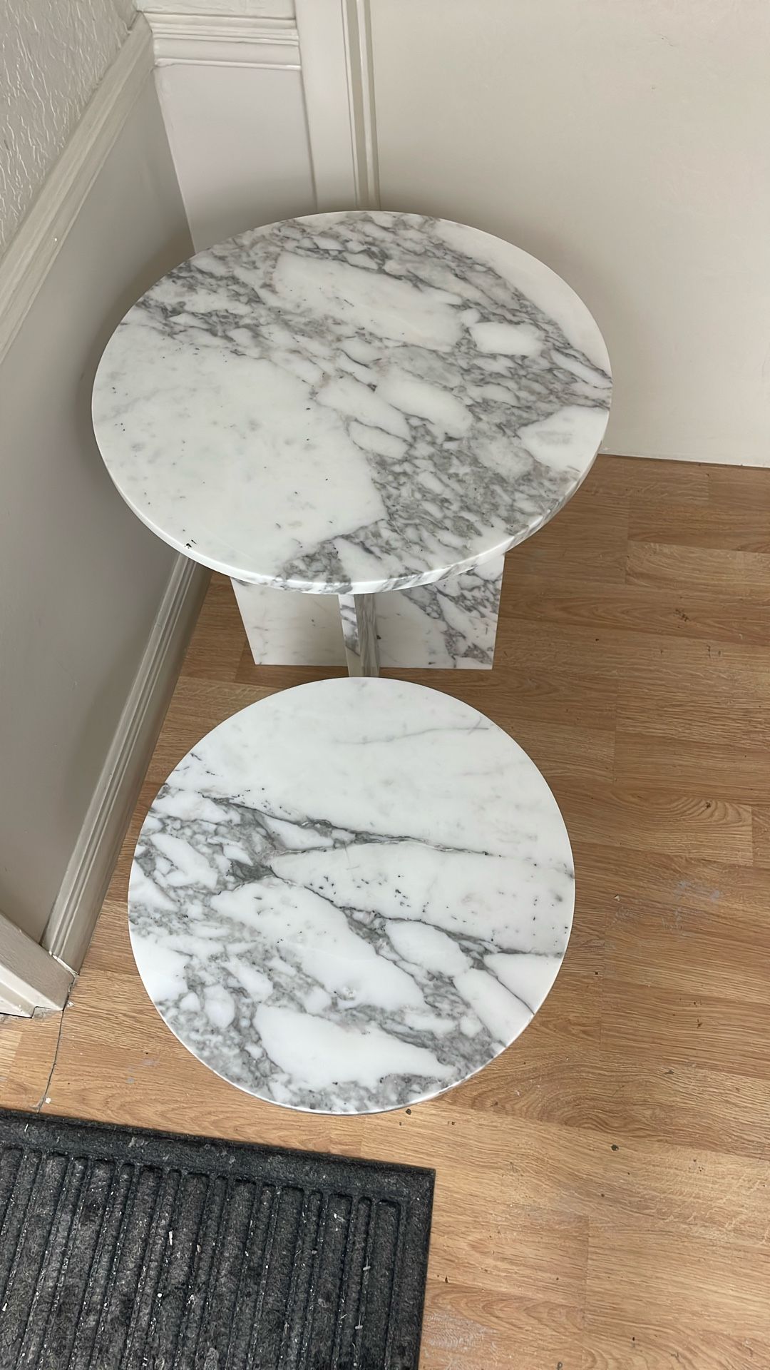 Free Stand Calacatta Marble Table
