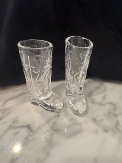Cowboy Boot Shot Glasses Set of 2