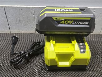 RYOBI  battery  and charger