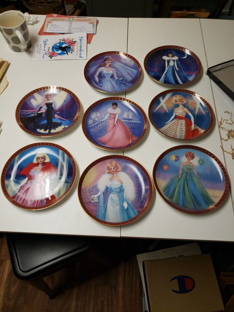 Numbered Barbie Plate Collection