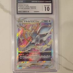 CGC 10 Gem Mint Pokemon Arceus 127 VSTAR Universe Japanese Art Card psa bgs
