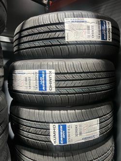 225/60/18 KUMHO 4 new tires installed ✅ INSTALDAS ✅🔥