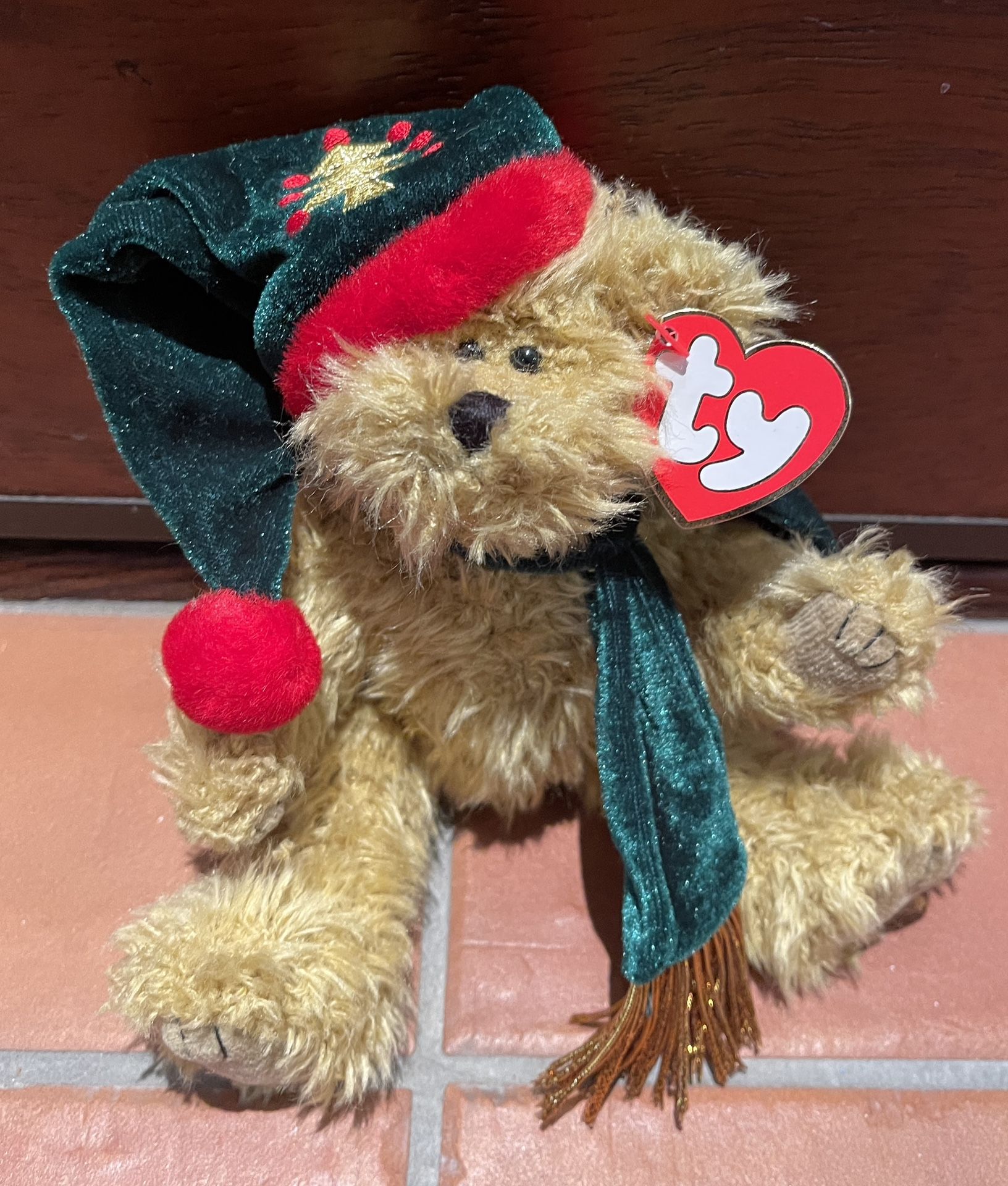 Christmas Ty Posable Teddy Bear